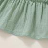 imageYOUNGER TREE Toddler Dress Baby Girl Summer Clothes Ruffle Sleeve Smock Beach Boho Dresses SundressGreen