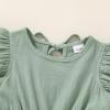 imageYOUNGER TREE Toddler Dress Baby Girl Summer Clothes Ruffle Sleeve Smock Beach Boho Dresses SundressGreen