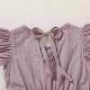 imageYOUNGER TREE Toddler Dress Baby Girl Summer Clothes Ruffle Sleeve Smock Beach Boho Dresses SundressGrey Purple