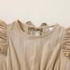 imageYOUNGER TREE Toddler Dress Baby Girl Summer Clothes Ruffle Sleeve Smock Beach Boho Dresses SundressKhaki
