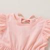 imageYOUNGER TREE Toddler Dress Baby Girl Summer Clothes Ruffle Sleeve Smock Beach Boho Dresses SundressPink