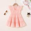 imageYOUNGER TREE Toddler Dress Baby Girl Summer Clothes Ruffle Sleeve Smock Beach Boho Dresses SundressPink