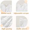 imageYOUNGER TREE Toddler Dress Baby Girl Summer Clothes Ruffle Sleeve Smock Beach Boho Dresses SundressWhite