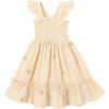 imageToddler Baby Girls Dress Floral Embroidered Boho Sleeveless Beach Butterfly SundressKhaki and Flowers