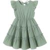 imageYOUNGER TREE Toddler Dress Baby Girl Summer Clothes Ruffle Sleeve Smock Beach Boho Dresses SundressGreen