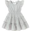 imageYOUNGER TREE Toddler Dress Baby Girl Summer Clothes Ruffle Sleeve Smock Beach Boho Dresses SundressGrey
