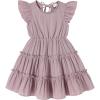 imageYOUNGER TREE Toddler Dress Baby Girl Summer Clothes Ruffle Sleeve Smock Beach Boho Dresses SundressGrey Purple
