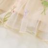 imageYOUNGER TREE 15T Toddler Kids Girls Summer Dress Sling Blue Floral Casual Dress Pattern Girls Party Dress SleevelessApricot Floral Tulle Sling Dress