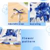 imageYOUNGER TREE 15T Toddler Kids Girls Summer Dress Sling Blue Floral Casual Dress Pattern Girls Party Dress SleevelessBlue Flora Strap Dress