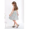 imageYOUNGER TREE 15T Toddler Kids Girls Summer Dress Sling Blue Floral Casual Dress Pattern Girls Party Dress SleevelessBlue Floralb