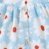 imageYOUNGER TREE 15T Toddler Kids Girls Summer Dress Sling Blue Floral Casual Dress Pattern Girls Party Dress SleevelessBluewhite Flowers