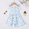imageYOUNGER TREE 15T Toddler Kids Girls Summer Dress Sling Blue Floral Casual Dress Pattern Girls Party Dress SleevelessBluewhite Flowers