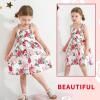 imageYOUNGER TREE 15T Toddler Kids Girls Summer Dress Sling Blue Floral Casual Dress Pattern Girls Party Dress SleevelessPink Floral Dress
