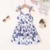 imageYOUNGER TREE 15T Toddler Kids Girls Summer Dress Sling Blue Floral Casual Dress Pattern Girls Party Dress SleevelessPurple Butterfly