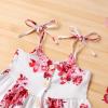 imageYOUNGER TREE 15T Toddler Kids Girls Summer Dress Sling Blue Floral Casual Dress Pattern Girls Party Dress SleevelessRed Floral2