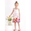 imageYOUNGER TREE 15T Toddler Kids Girls Summer Dress Sling Blue Floral Casual Dress Pattern Girls Party Dress SleevelessWhite and Pink Floral