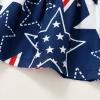 imageYOUNGER TREE 4th of July Toddler Baby Girl Dress Independence Day Outfit Kids American Flag Stars ClothesBluered1