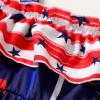 imageYOUNGER TREE 4th of July Toddler Baby Girl Dress Independence Day Outfit Kids American Flag Stars ClothesBluered2