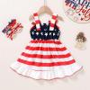 imageYOUNGER TREE 4th of July Toddler Baby Girl Dress Independence Day Outfit Kids American Flag Stars ClothesBluered3