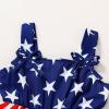 imageYOUNGER TREE 4th of July Toddler Baby Girl Dress Independence Day Outfit Kids American Flag Stars ClothesBluered4