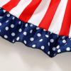 imageYOUNGER TREE 4th of July Toddler Baby Girl Dress Independence Day Outfit Kids American Flag Stars ClothesBluered4