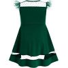 imageYOUNGER TREE Girls Dress Summer Sleeveless Round Neck Mesh A Line Casual Dresses with Pockets 613 YearsGreen