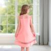 imageYOUNGER TREE Girls Dress Summer Sleeveless Round Neck Mesh A Line Casual Dresses with Pockets 613 YearsPink