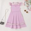 imageYOUNGER TREE Girls Dress Summer Sleeveless Round Neck Mesh A Line Casual Dresses with Pockets 613 YearsPurple