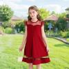 imageYOUNGER TREE Girls Dress Summer Sleeveless Round Neck Mesh A Line Casual Dresses with Pockets 613 YearsRed