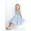 imageYOUNGER TREE Toddler Baby Girls Rainbow Dress Princess Sleeveless Halter Beach Tutu SundressBlue Floral