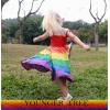 imageYOUNGER TREE Toddler Baby Girls Rainbow Dress Princess Sleeveless Halter Beach Tutu SundressColours