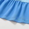 imageYOUNGER TREE Toddler Baby Girls Rainbow Dress Princess Sleeveless Halter Beach Tutu SundressGradient Blue