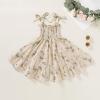 imageYOUNGER TREE Toddler Baby Girls Rainbow Dress Princess Sleeveless Halter Beach Tutu SundressKhaki