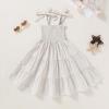 imageYOUNGER TREE Toddler Baby Girls Rainbow Dress Princess Sleeveless Halter Beach Tutu SundressKhaki Striped