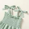 imageYOUNGER TREE Toddler Baby Girls Rainbow Dress Princess Sleeveless Halter Beach Tutu SundressLight Green