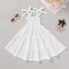 imageYOUNGER TREE Toddler Baby Girls Rainbow Dress Princess Sleeveless Halter Beach Tutu SundressWhite