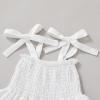 imageYOUNGER TREE Toddler Baby Girls Rainbow Dress Princess Sleeveless Halter Beach Tutu SundressWhite