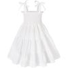 imageYOUNGER TREE Toddler Baby Girls Rainbow Dress Princess Sleeveless Halter Beach Tutu SundressWhite