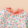 imageInfant Baby Girls Long Sleeve One Piece Swimsuit with Hat Floral Zipper Bathing Suit Leopard Beach WearYellow Floral Fragments