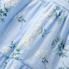 imageKids Toddler Baby Girls Rainbow Dress Princess Sleeveless Beach Butterfly SundressBlue Floral