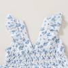 imageKids Toddler Baby Girls Rainbow Dress Princess Sleeveless Beach Butterfly SundressElegant Blue Dress