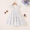 imageKids Toddler Baby Girls Rainbow Dress Princess Sleeveless Beach Butterfly SundressElegant Purple Dress