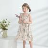 imageKids Toddler Baby Girls Rainbow Dress Princess Sleeveless Beach Butterfly SundressKhaki