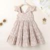 imageKids Toddler Baby Girls Rainbow Dress Princess Sleeveless Beach Butterfly SundressKhaki Daisy