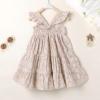 imageKids Toddler Baby Girls Rainbow Dress Princess Sleeveless Beach Butterfly SundressKhaki Daisy