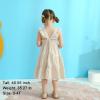 imageKids Toddler Baby Girls Rainbow Dress Princess Sleeveless Beach Butterfly SundressKhaki Stripe