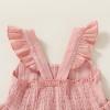 imageKids Toddler Baby Girls Rainbow Dress Princess Sleeveless Beach Butterfly SundressPink Dress