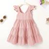 imageKids Toddler Baby Girls Rainbow Dress Princess Sleeveless Beach Butterfly SundressPink Dress