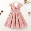 imageKids Toddler Baby Girls Rainbow Dress Princess Sleeveless Beach Butterfly SundressPink Dress