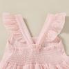 imageKids Toddler Baby Girls Rainbow Dress Princess Sleeveless Beach Butterfly SundressPink Stripe Dress